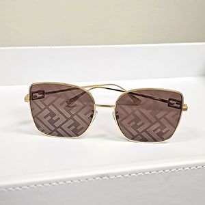 Fendi logo mirrored Sunglasses